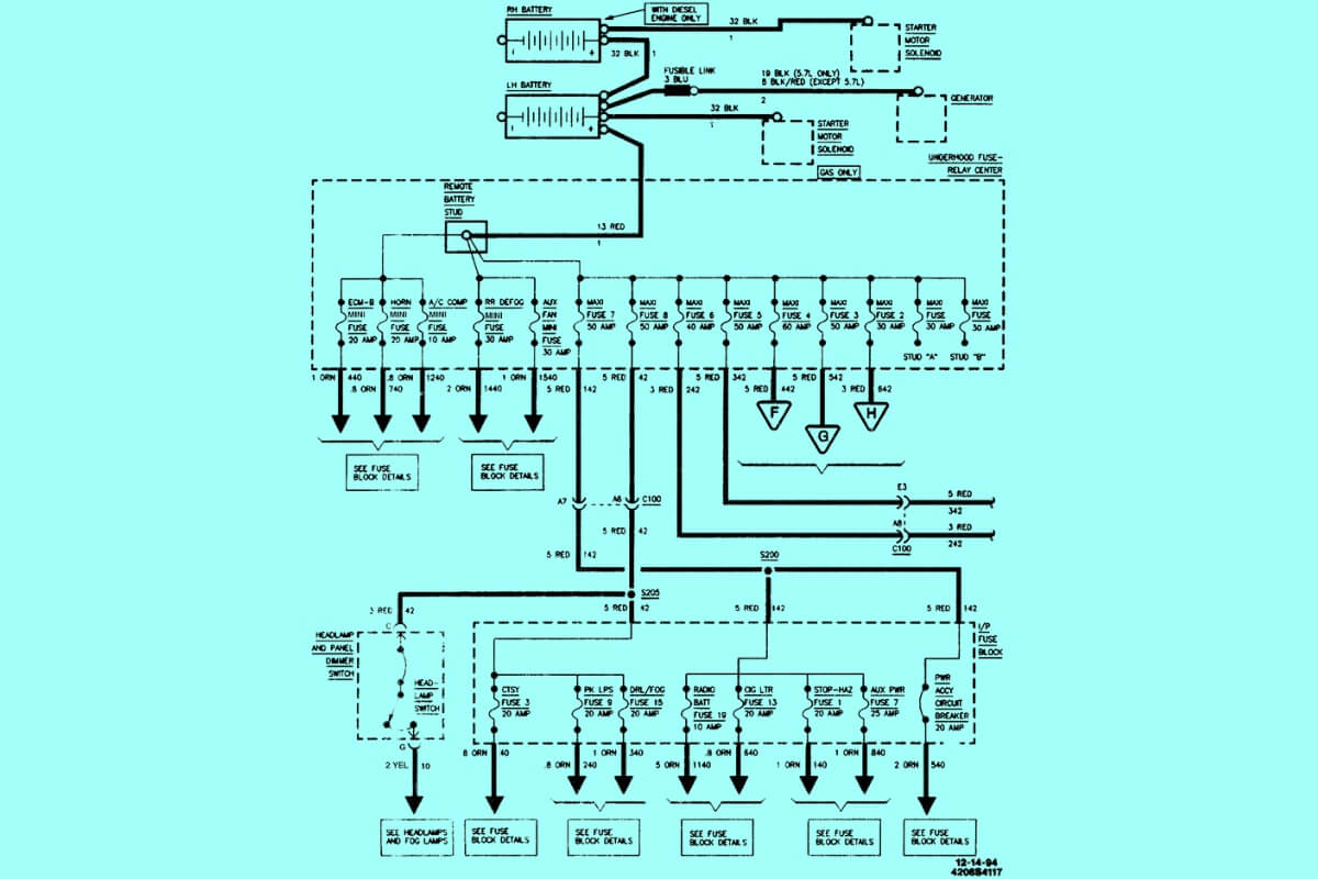 1995 Chevy Silverado Wiring Diagram