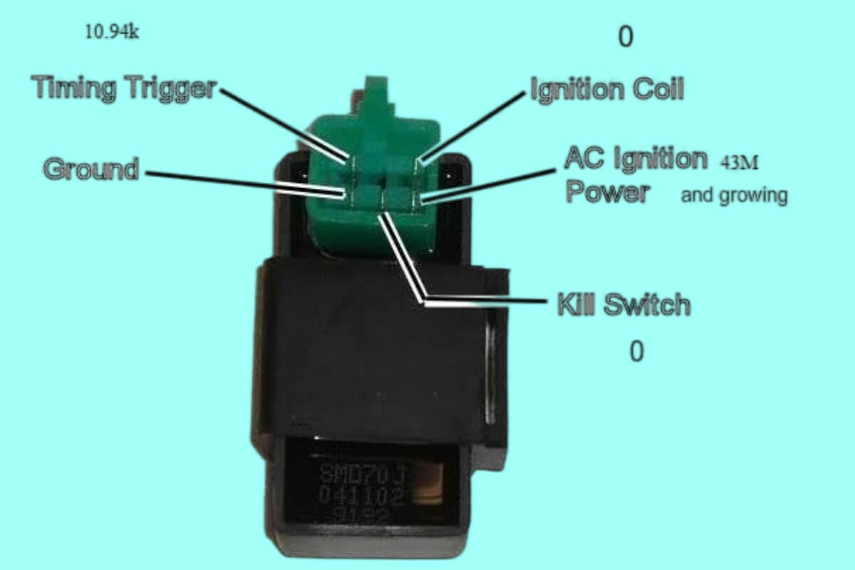 6 Pin DC CDI Box Wiring Diagrams