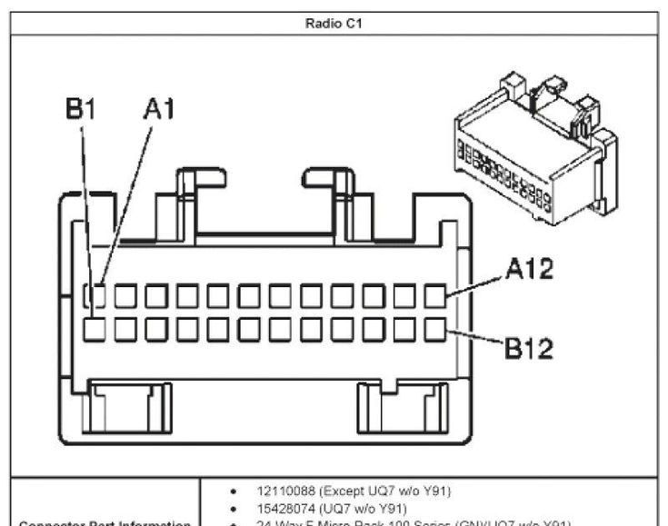 2005 Chevy Silverado Radio Wiring Diagram