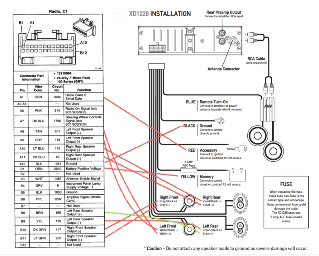 2005 Chevy Silverado Radio Wiring Harness Diagram