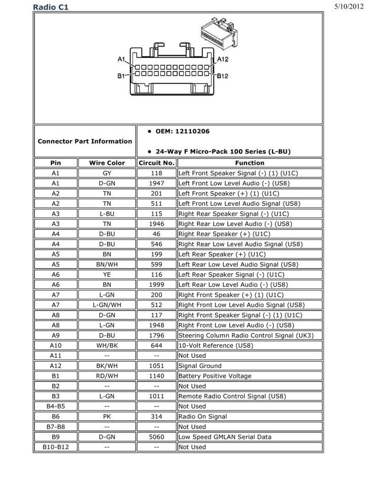 2006 Chevy Silverado Radio Wiring Diagram