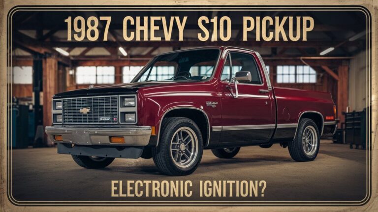 Does an 87 Chevy S10 Pickup Have Electronic Ignition