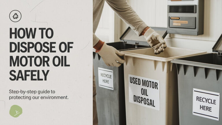 How to Dispose of Motor Oil Safely