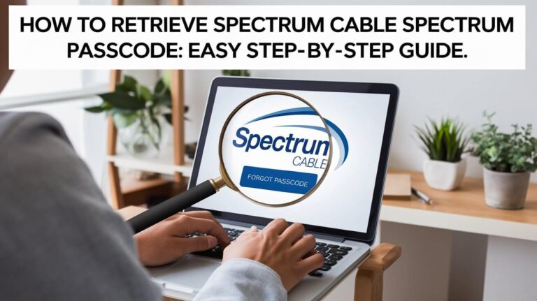 How to Retrieve Spectrum Cable Passcode