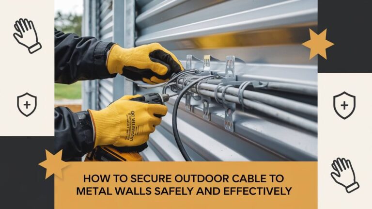 How to Secure Outdoor Cable to Metal Walls Safely and Effectively